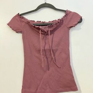 Off the shoulder shirt